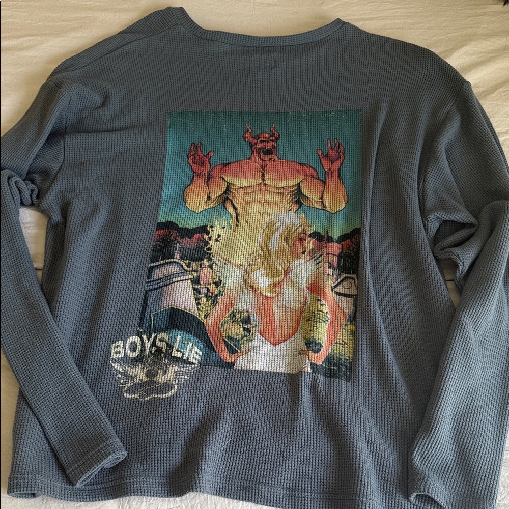 Boys Lie Blue Graphic Sweatshirt